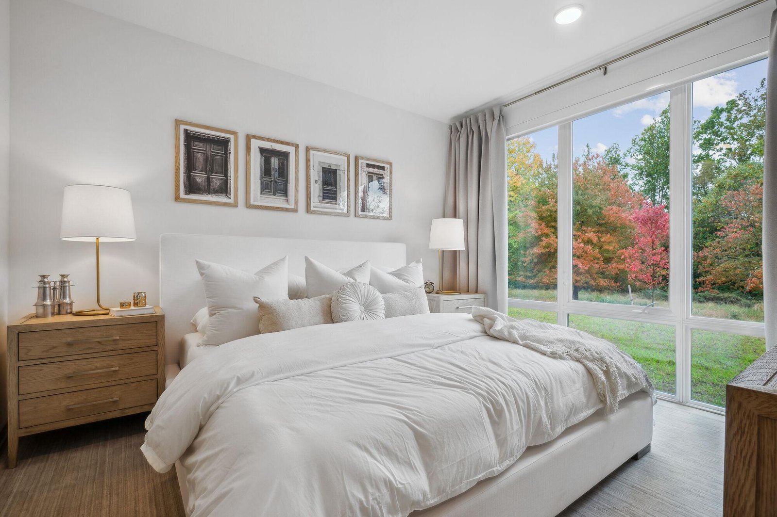 clean guest bedroom prepared for holiday visitors in a Maryland home