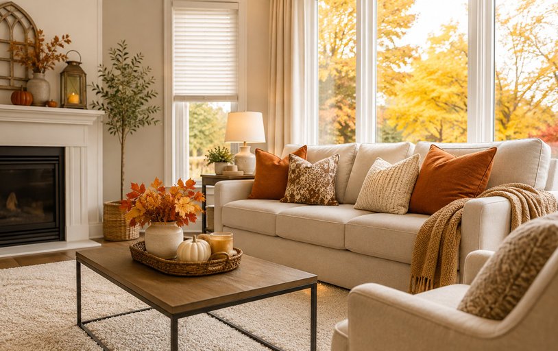 professional cleaner vacuuming a home to remove fall dirt and dust
