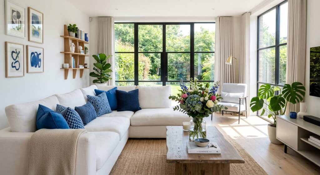 clean living room after professional house cleaning service Pasadena MD